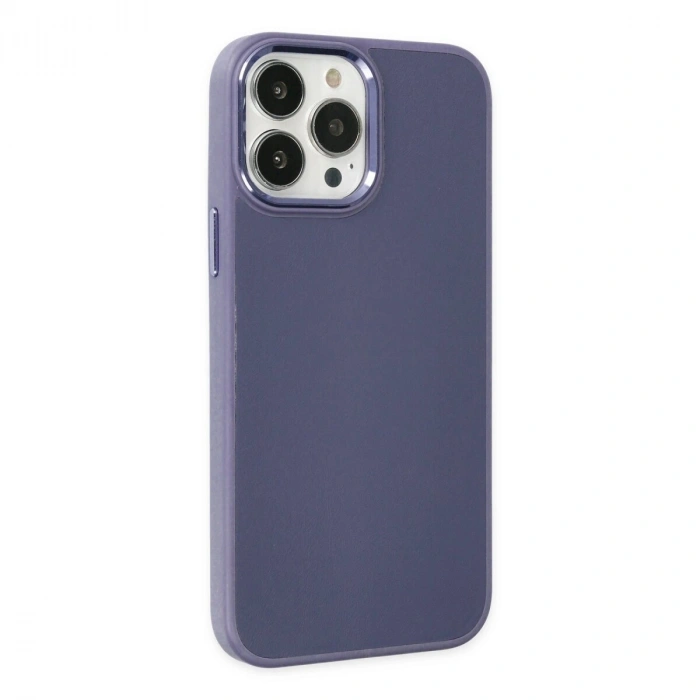 İphone 13 Pro Kılıf Asya Deri  - Mor