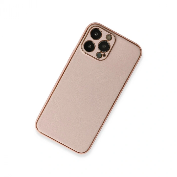 İphone 13 Pro Kılıf Co Deri  Kapak - Pembe