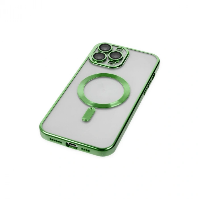 İphone 13 Pro Kılıf Kross Magneticsafe Kapak - Koyu Yeşil