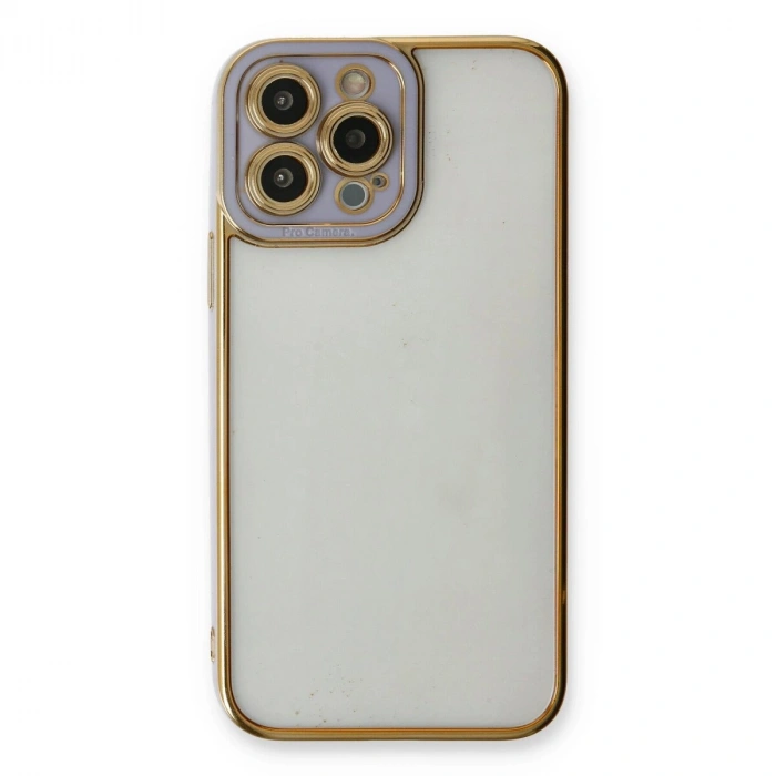 İphone 13 Pro Kılıf Liva Lens  - Lila