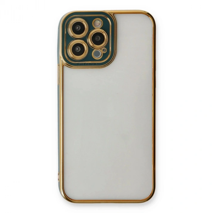 İphone 13 Pro Kılıf Liva Lens  - Yeşil