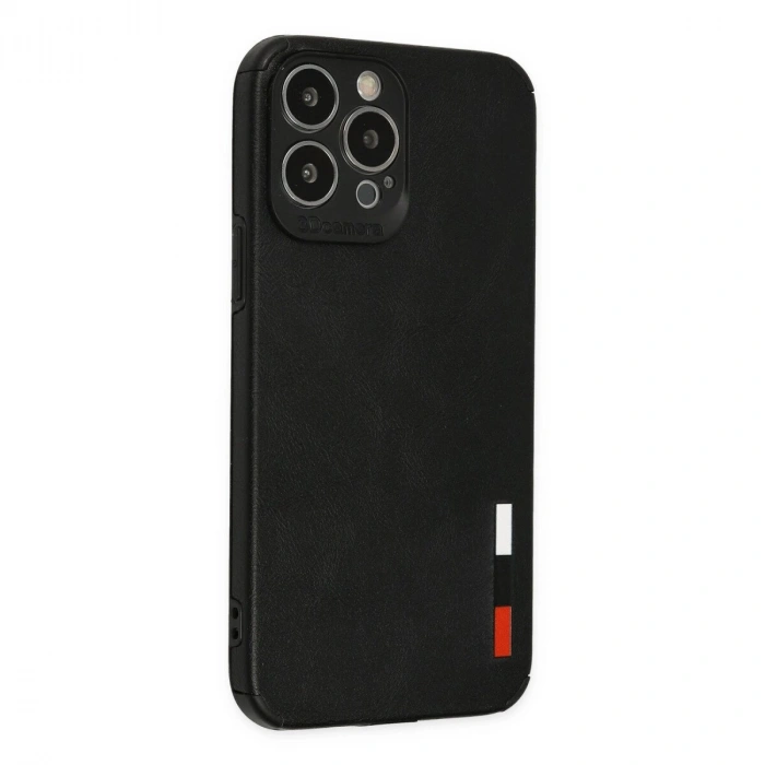 İphone 13 Pro Kılıf Loop Deri  - Siyah