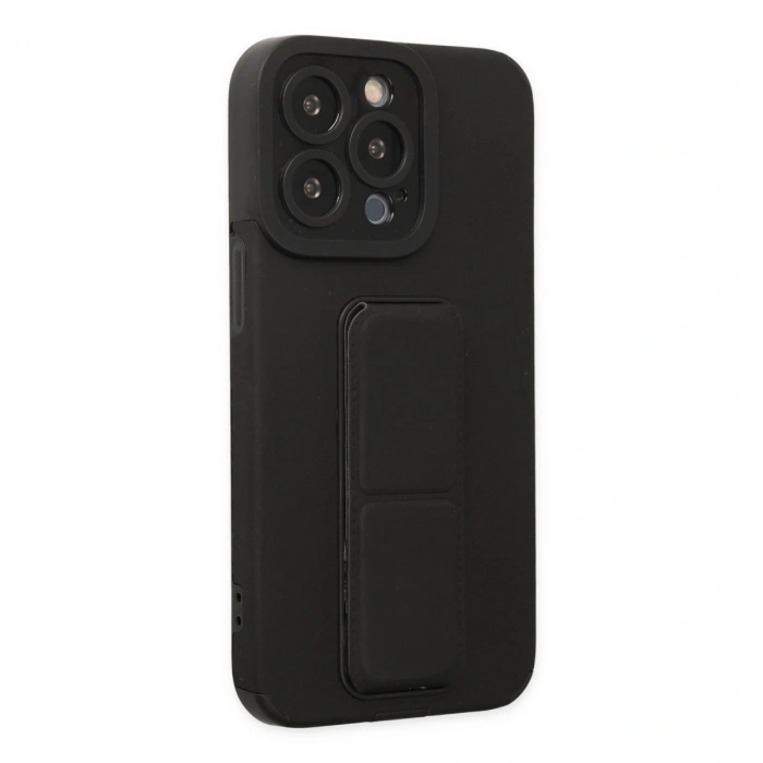 İphone 13 Pro Kılıf Mega Standlı  - Siyah