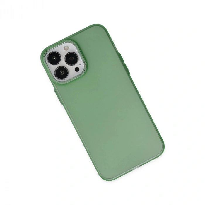 İphone 13 Pro Kılıf Modos Metal Kapak - Koyu Yeşil
