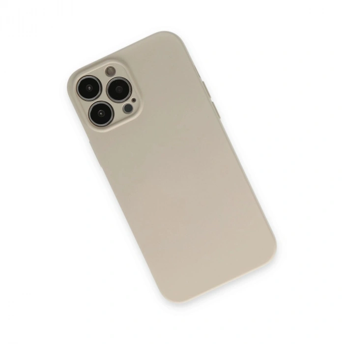 İphone 13 Pro Kılıf Nano İçi Kadife  - Bej
