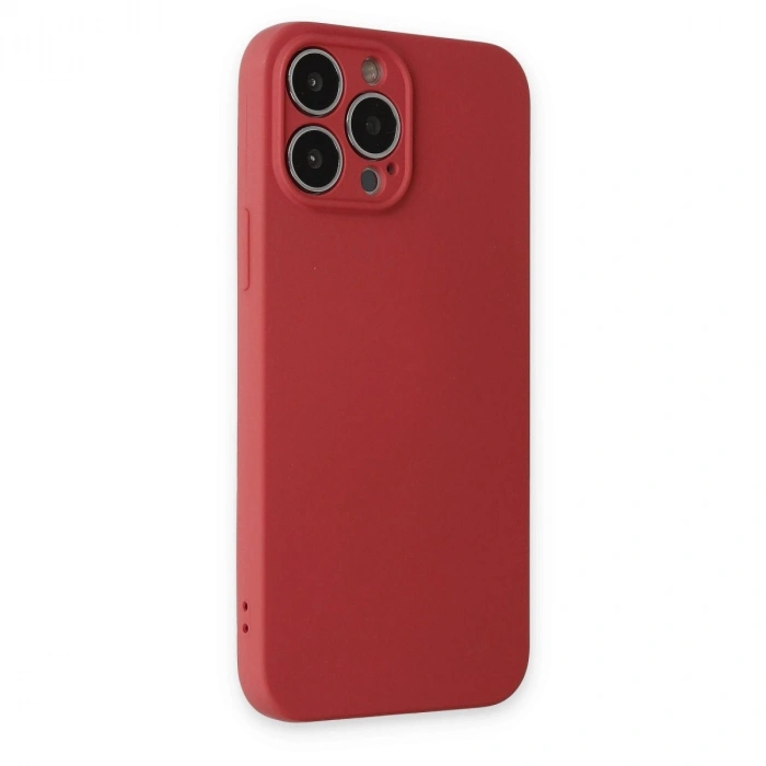 İphone 13 Pro Kılıf Nano İçi Kadife  - Kiremit