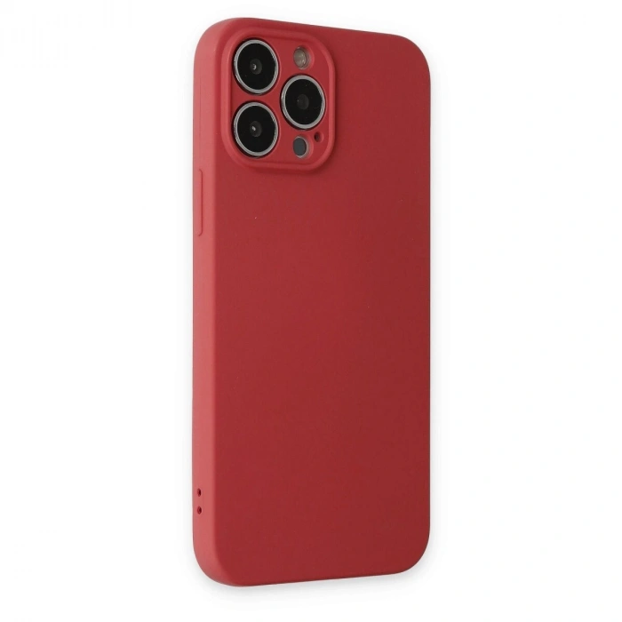İphone 13 Pro Kılıf Nano İçi Kadife  - Kiremit