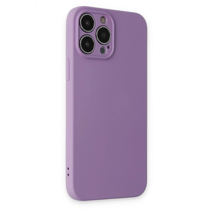 İphone 13 Pro Kılıf Nano İçi Kadife  - Koyu Lila