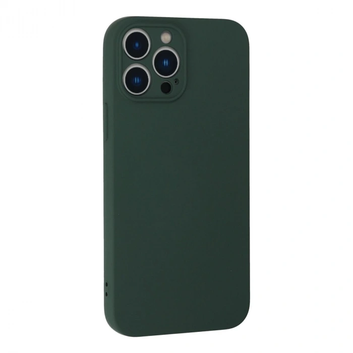 İphone 13 Pro Kılıf Nano İçi Kadife  - Koyu Yeşil