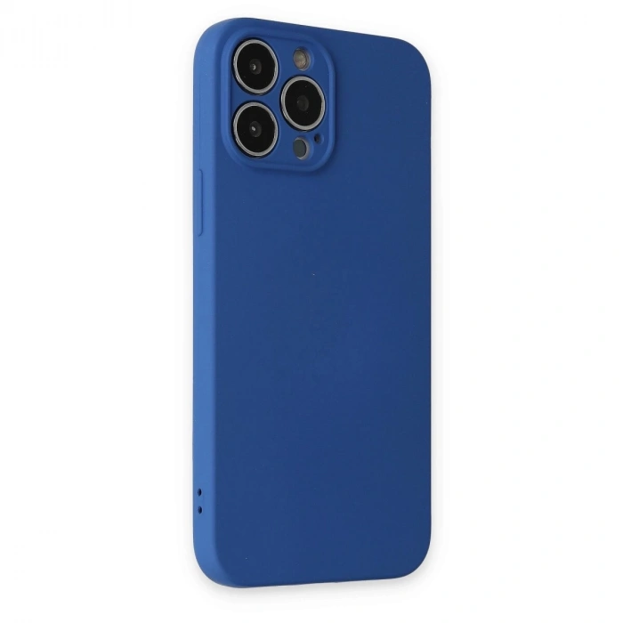 İphone 13 Pro Kılıf Nano İçi Kadife  - Lacivert