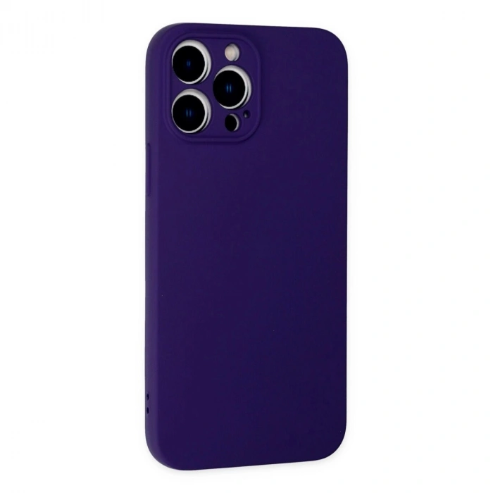 İphone 13 Pro Kılıf Nano İçi Kadife  - Mor