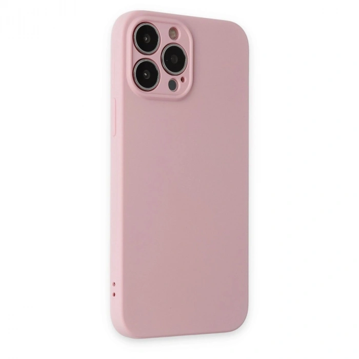 İphone 13 Pro Kılıf Nano İçi Kadife  - Pembe
