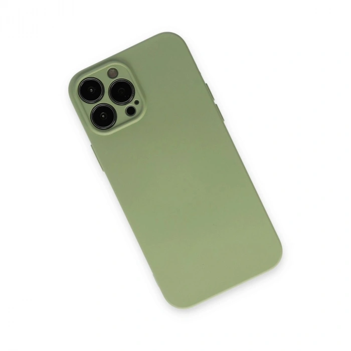 İphone 13 Pro Kılıf Nano İçi Kadife  - Yeşil