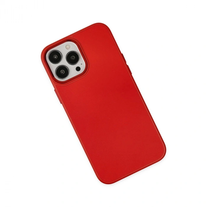 İphone 13 Pro Max Kılıf Asya Deri  - Kırmızı
