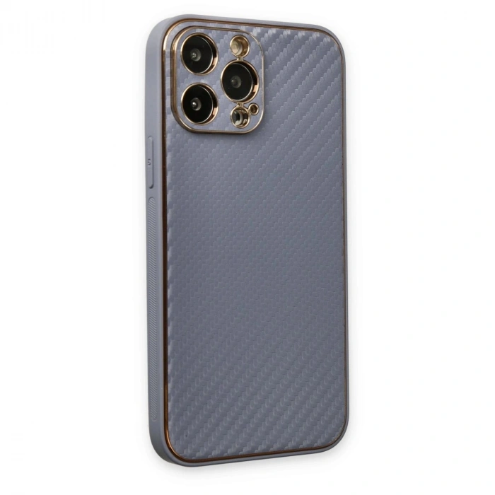 İphone 13 Pro Max Kılıf Co Karbon  - Gri