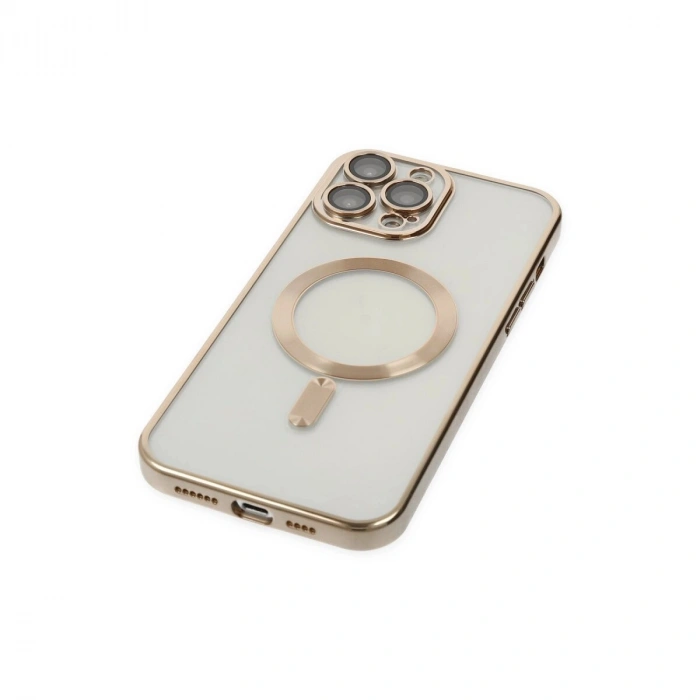 İphone 13 Pro Max Kılıf Kross Magneticsafe Kapak - Gold