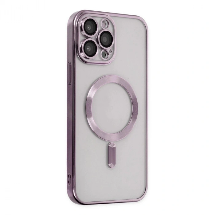 İphone 13 Pro Max Kılıf Kross Magneticsafe Kapak - Mor