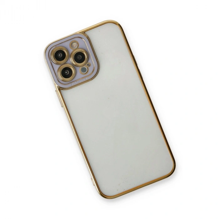 İphone 13 Pro Max Kılıf Liva Lens  - Lila