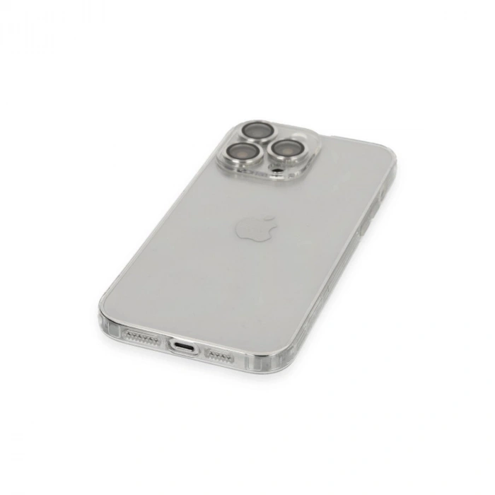 İphone 13 Pro Max Kılıf Luko Lens  - Gümüş