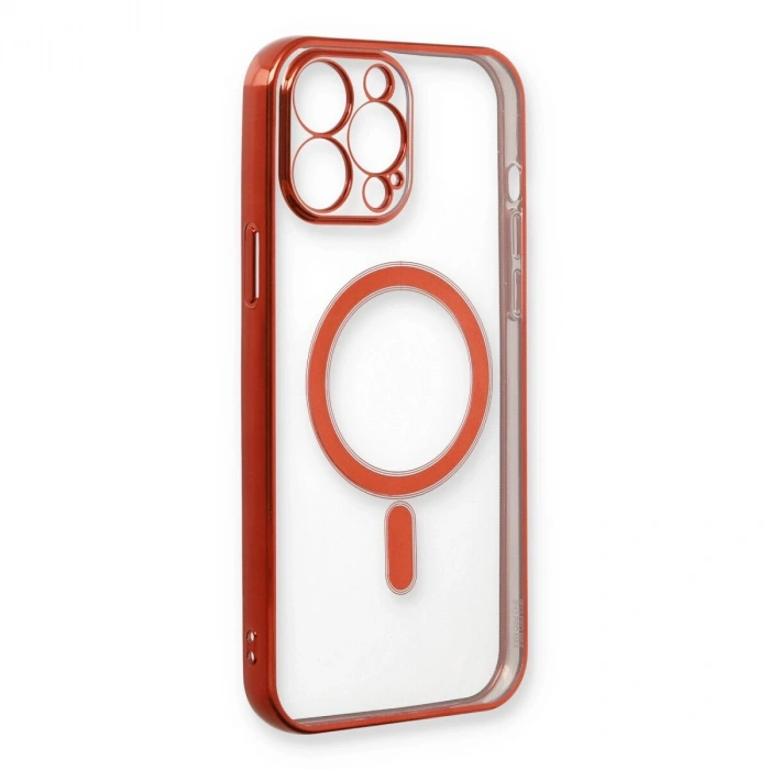 İphone 13 Pro Max Kılıf Magneticsafe Lazer  - Kırmızı