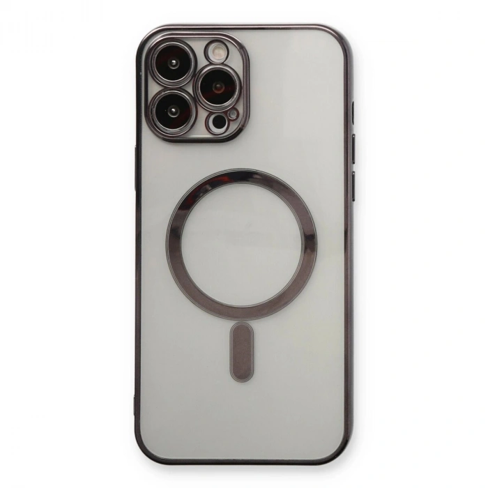 İphone 13 Pro Max Kılıf Magneticsafe Lazer  - Siyah