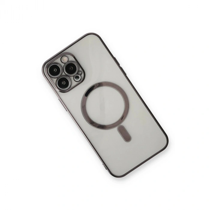 İphone 13 Pro Max Kılıf Magneticsafe Lazer  - Siyah