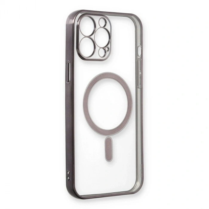 İphone 13 Pro Max Kılıf Magneticsafe Lazer  - Siyah