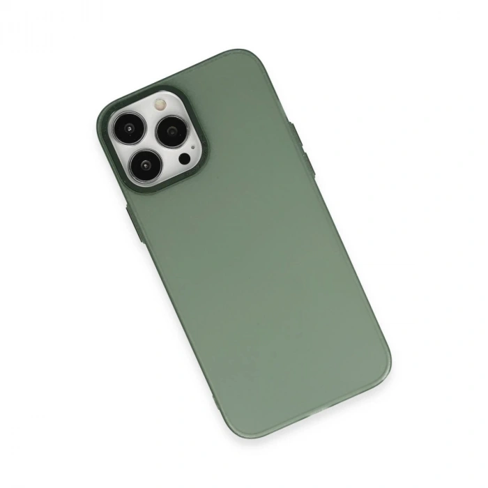 İphone 13 Pro Max Kılıf Modos Metal Kapak - Koyu Yeşil