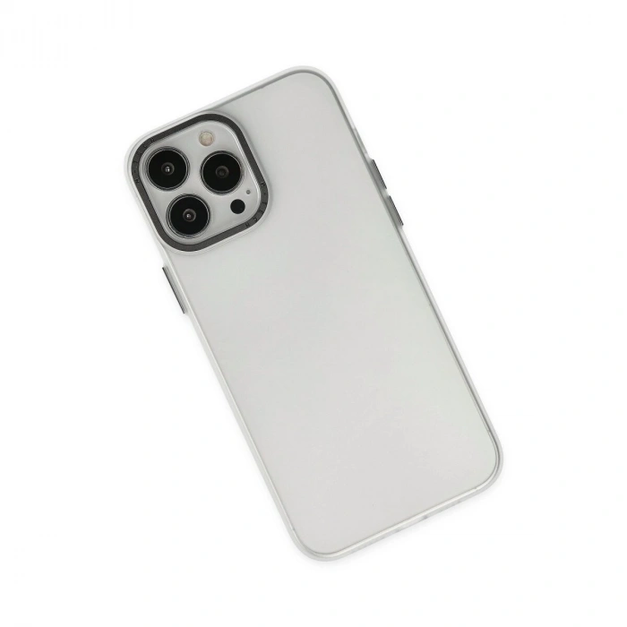 İphone 13 Pro Max Kılıf Modos Metal Kapak - Şeffaf