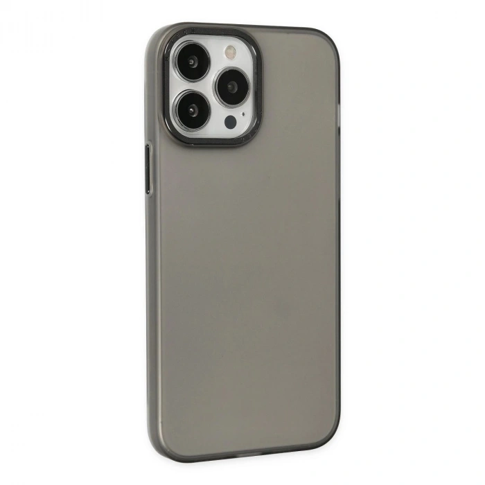 İphone 13 Pro Max Kılıf Modos Metal Kapak - Siyah