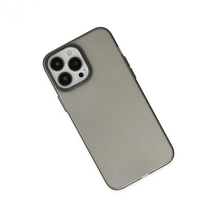İphone 13 Pro Max Kılıf Modos Metal Kapak - Siyah