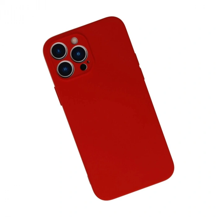 İphone 13 Pro Max Kılıf Nano İçi Kadife  - Kırmızı