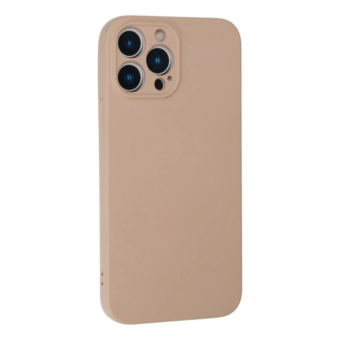 İphone 13 Pro Max Kılıf Nano İçi Kadife  - Pudra