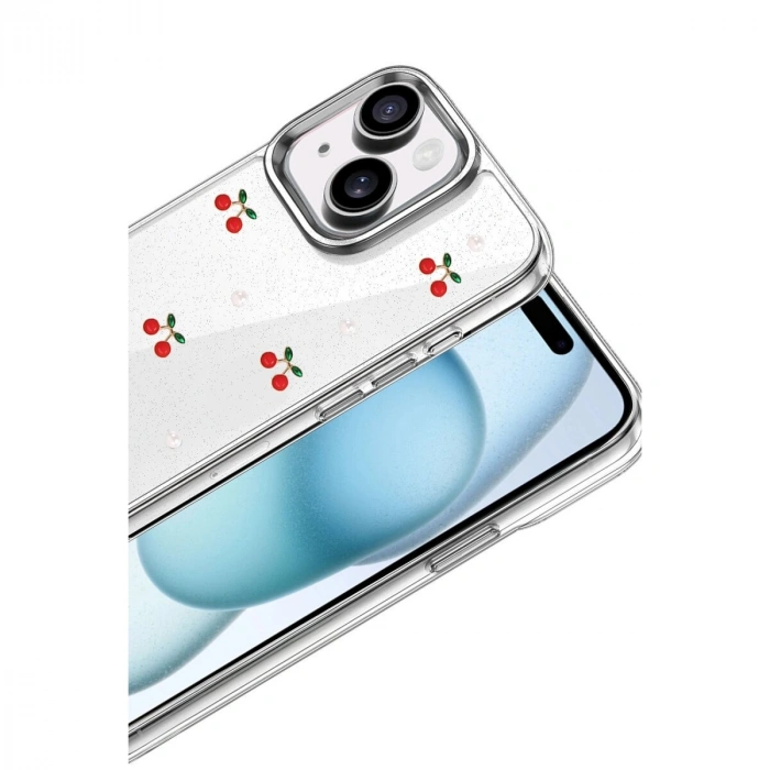 İphone 14 Fiyonk Desenli Kapak - Desen 9