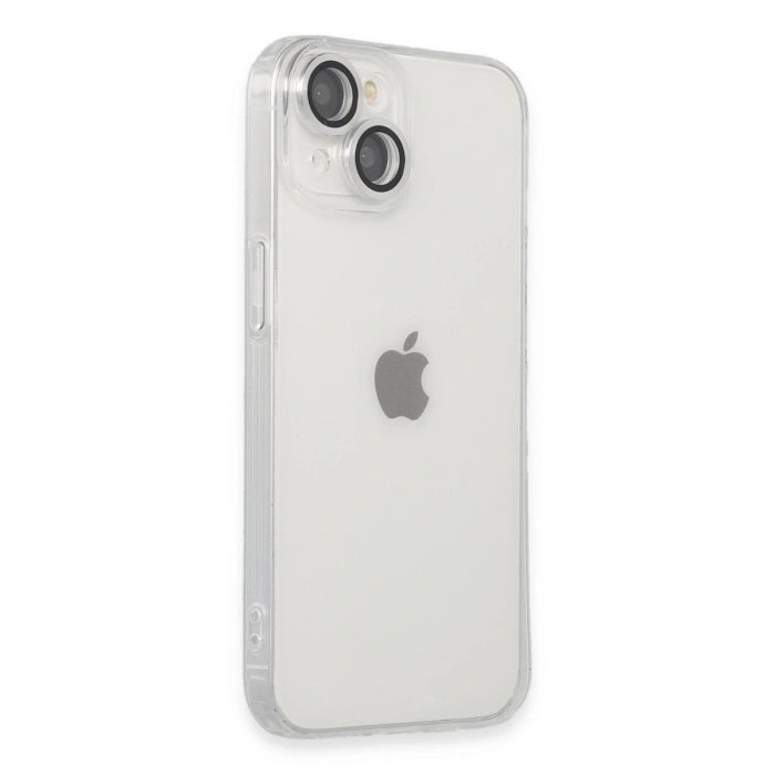İphone 14 Kılıf Luko Lens  - Gümüş