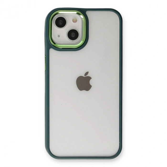 İphone 14 Plus Kılıf Dora Kapak - Haki Yeşil