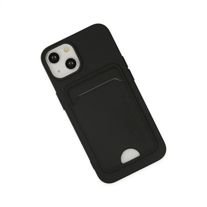 İphone 14 Plus Kılıf Kelvin Kartvizitli  - Siyah