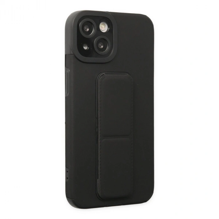 İphone 14 Plus Kılıf Mega Standlı  - Siyah
