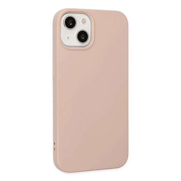 İphone 14 Plus Kılıf Nano İçi Kadife  - Pudra
