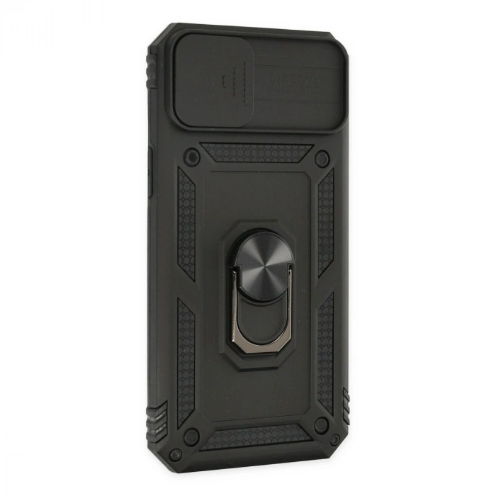 İphone 14 Plus Kılıf Pars Lens Yüzüklü  - Siyah