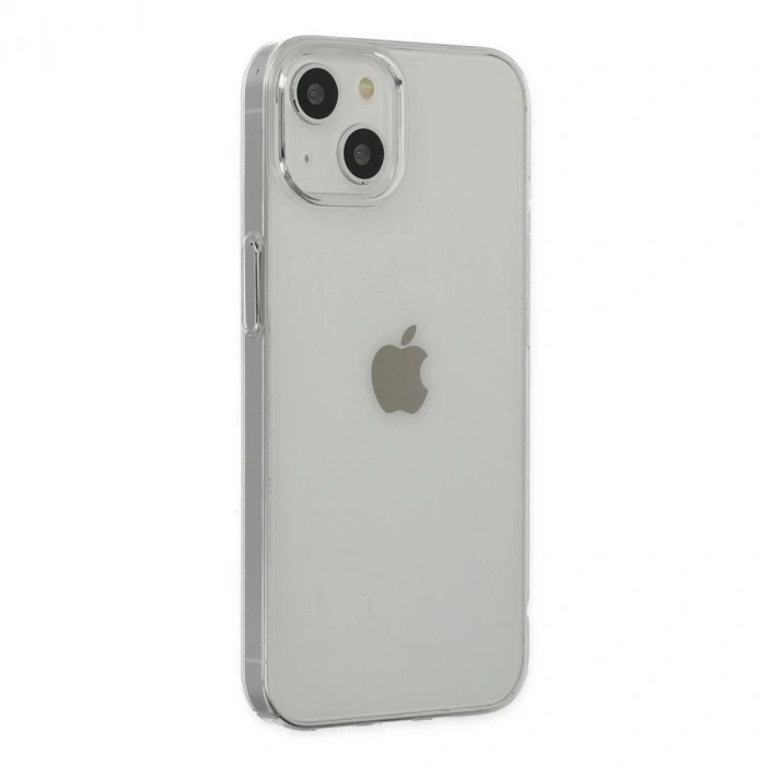 İphone 14 Plus Kılıf Pc Sert Şeffaf Kapak - Şeffaf