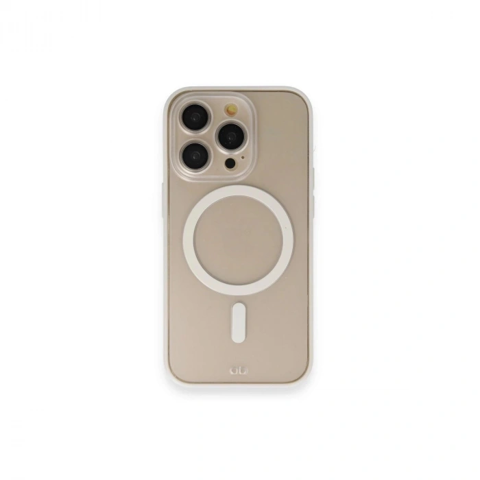 İphone 14 Pro Kılıf Grand Magneticsafe Kapak - Beyaz