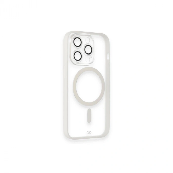 İphone 14 Pro Kılıf Grand Magneticsafe Kapak - Beyaz