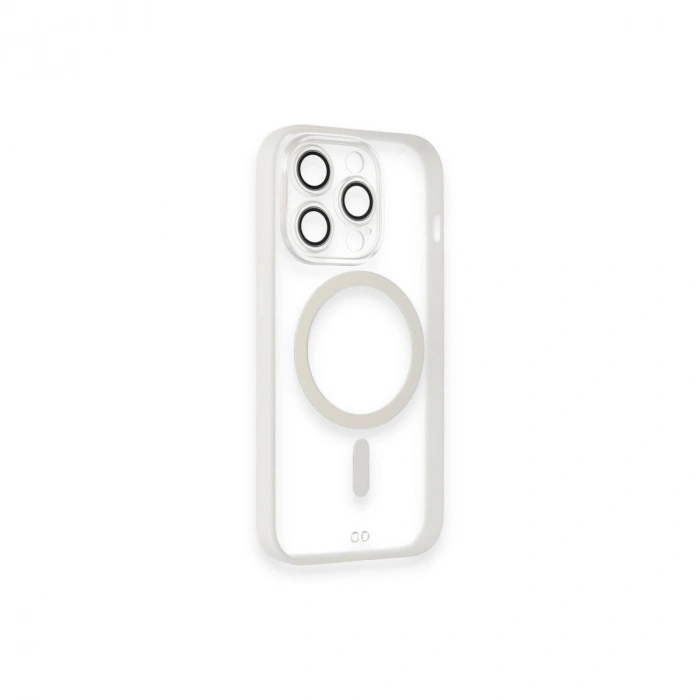 İphone 14 Pro Kılıf Grand Magneticsafe Kapak - Beyaz