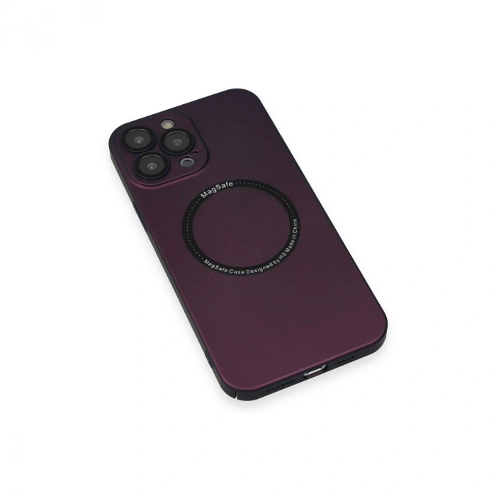 İphone 14 Pro Kılıf Jack Magneticsafe Lens  - Mürdüm