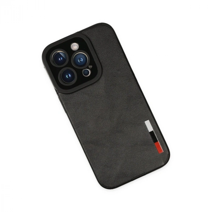 İphone 14 Pro Kılıf Loop Deri  - Siyah