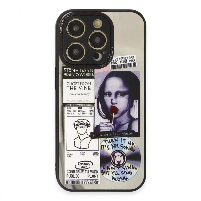 İphone 14 Pro Kılıf Mirror Desenli Kapak - Mirror - 2