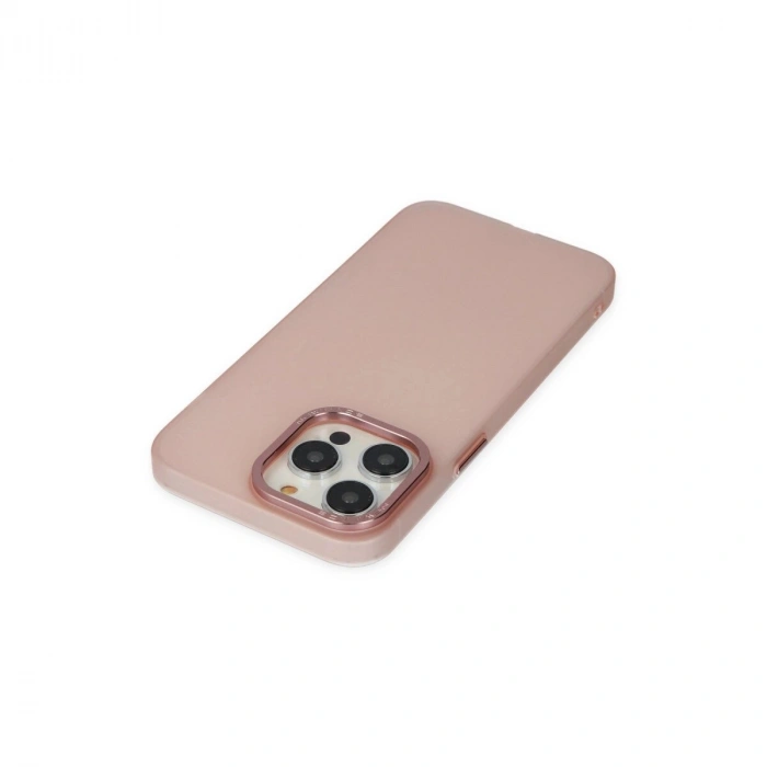 İphone 14 Pro Kılıf Modos Metal Kapak - Pembe