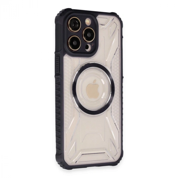 İphone 14 Pro Kılıf Prag Magneticsafe Kapak - Siyah