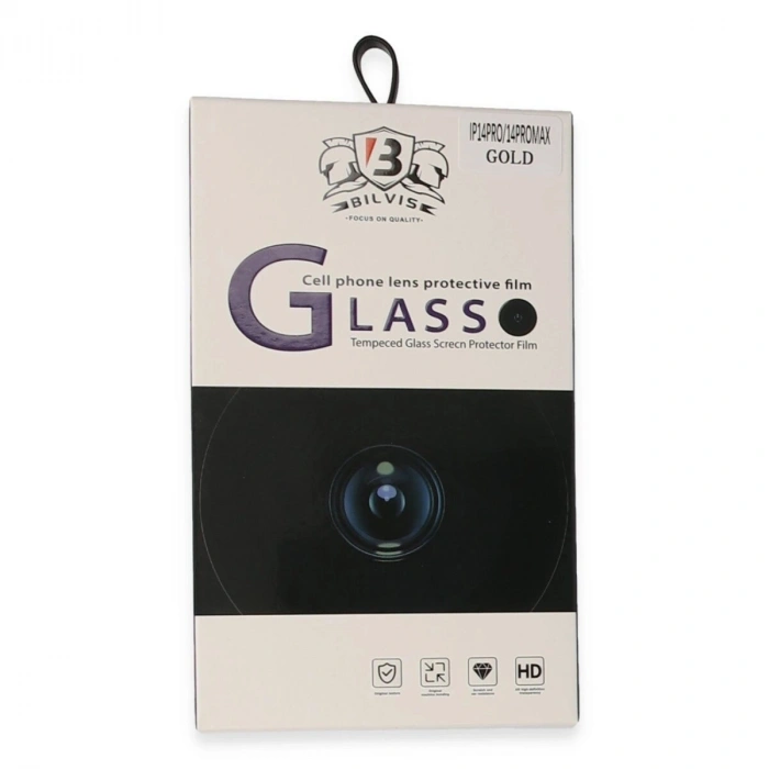 İphone 14 Pro Max Bilvis Titan Kamera Lens - Gold